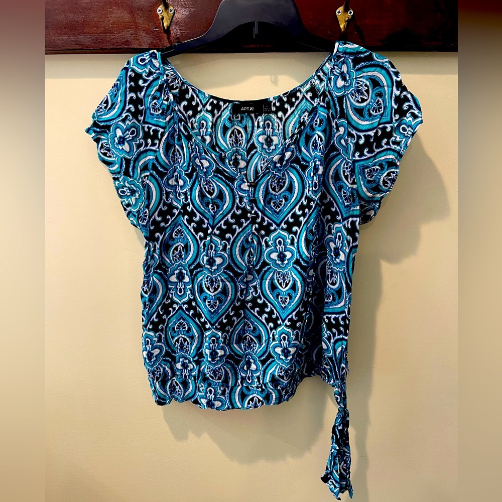 Stylish multi color patterned blouse